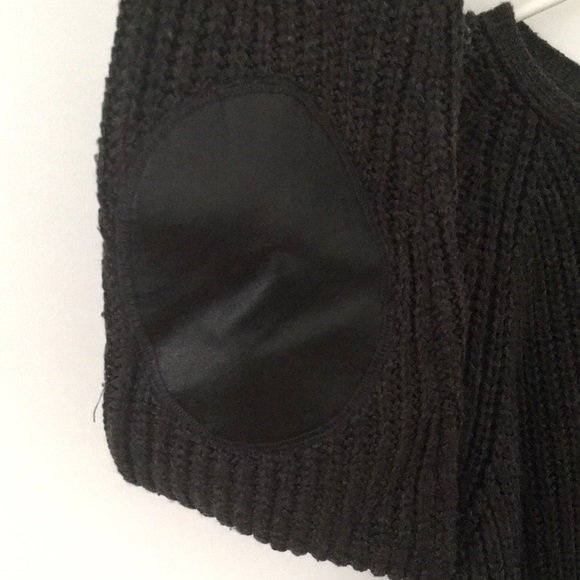 Gray Sweater Dress w/ Pockets & Leather Elbow Pads - Picture 3 of 4